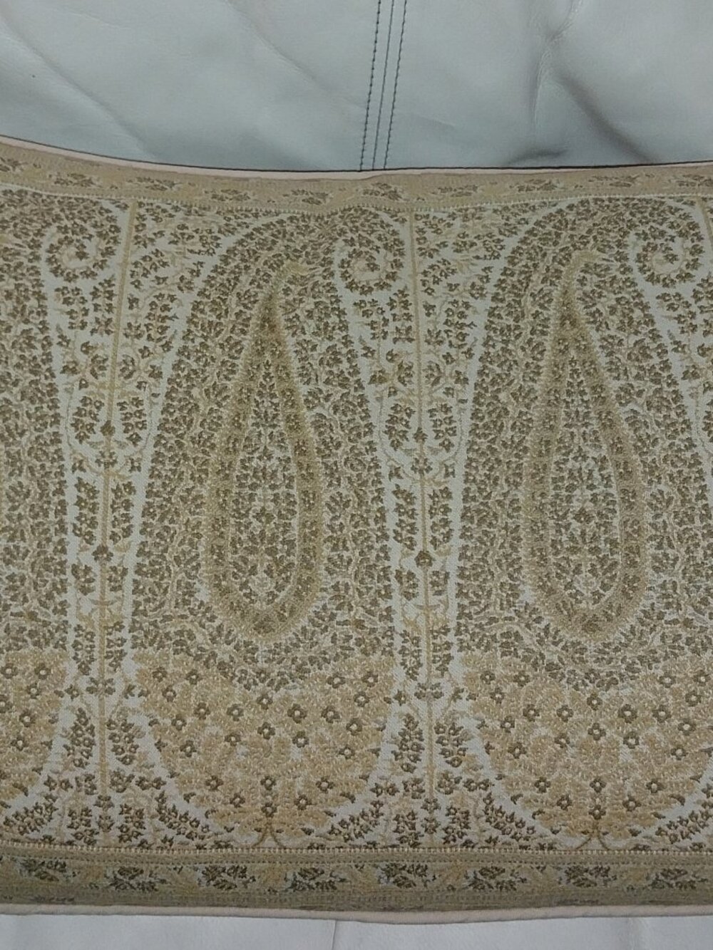 POTTERY BARN Lumbar Pillow with Saffron Printed Paisley Cover